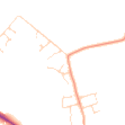 Daytime road noise heatmap for PE32 1YD