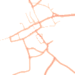 Daytime road noise heatmap for PE32 2AW