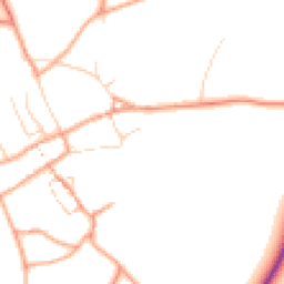 Daytime road noise heatmap for PE32 2AY