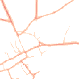 Daytime road noise heatmap for PE32 2BA