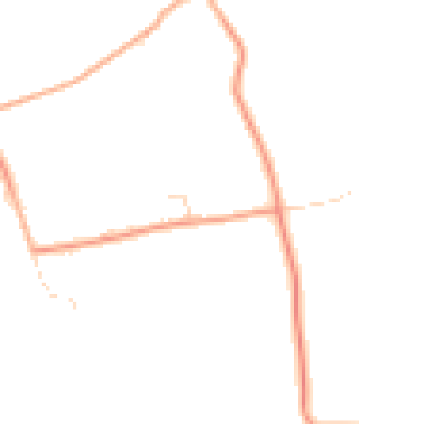 Daytime road noise heatmap for PE32 2FW