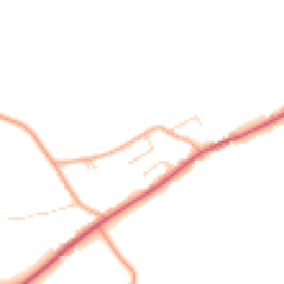 Daytime road noise heatmap for PE32 2PR