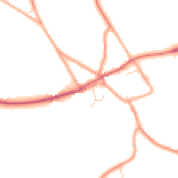 Daytime road noise heatmap for PE32 2QG