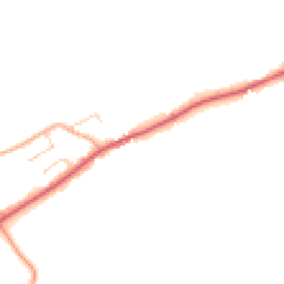Daytime road noise heatmap for PE32 2RB