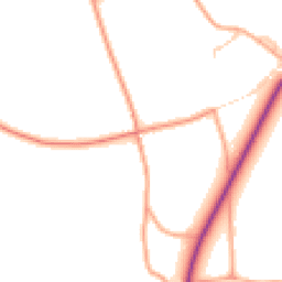 Daytime road noise heatmap for PE32 2TJ