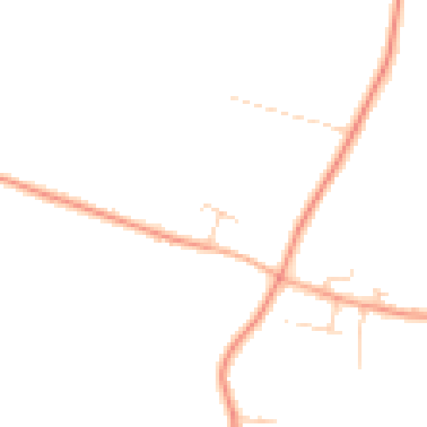 Daytime road noise heatmap for PE33 0AB