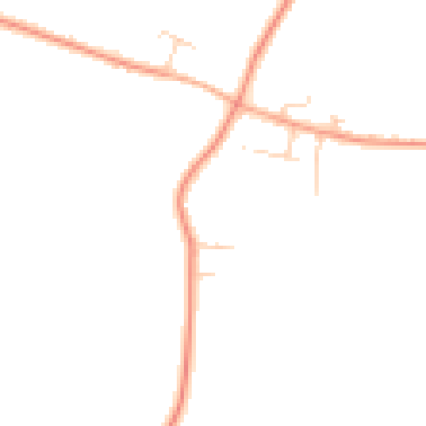 Daytime road noise heatmap for PE33 0AD