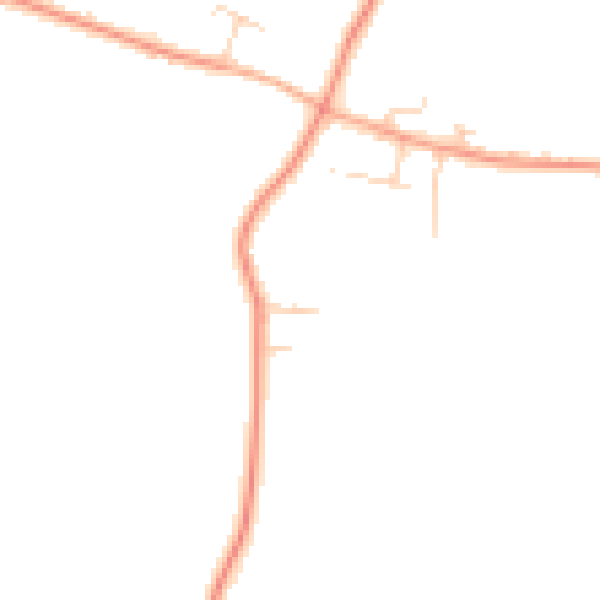 Daytime road noise heatmap for PE33 0AF