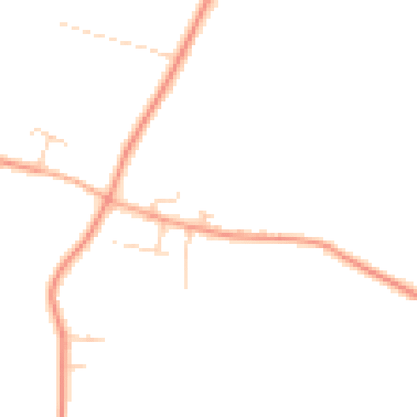 Daytime road noise heatmap for PE33 0AL