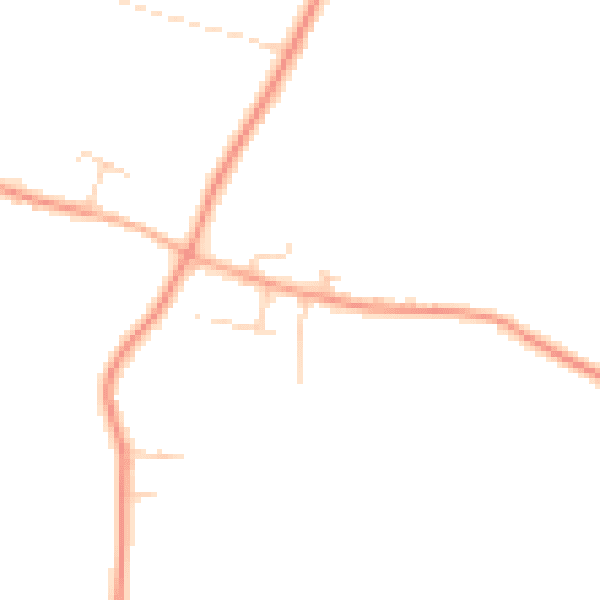 Daytime road noise heatmap for PE33 0AQ