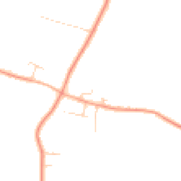 Daytime road noise heatmap for PE33 0AR