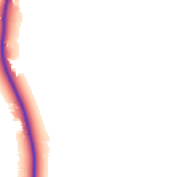 Daytime road noise heatmap for PE33 0BA