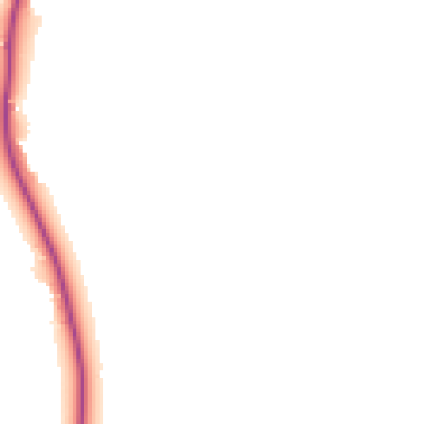 Night-time road noise heatmap for PE33 0BA