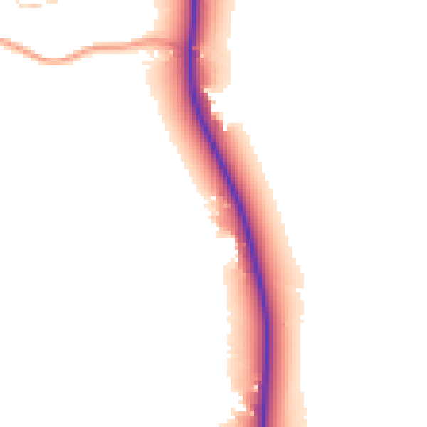 Daytime road noise heatmap for PE33 0BF