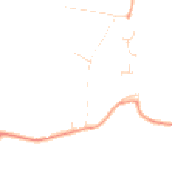 Daytime road noise heatmap for PE33 0BN