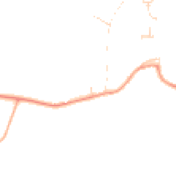 Daytime road noise heatmap for PE33 0BS