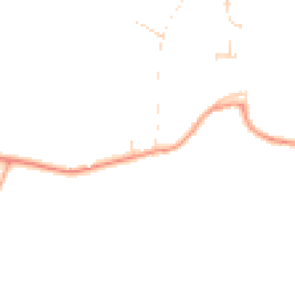 Daytime road noise heatmap for PE33 0BT