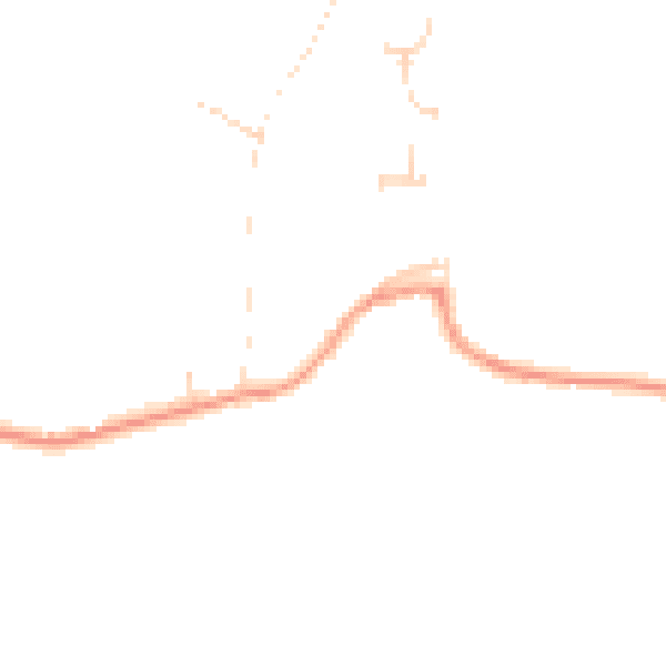 Daytime road noise heatmap for PE33 0BU