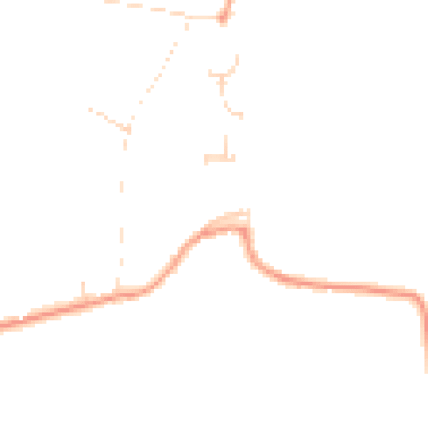 Daytime road noise heatmap for PE33 0BY