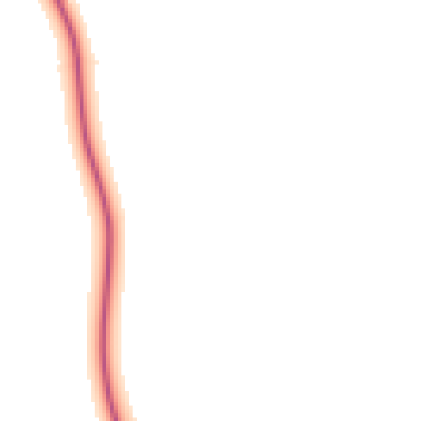Night-time road noise heatmap for PE33 0DS