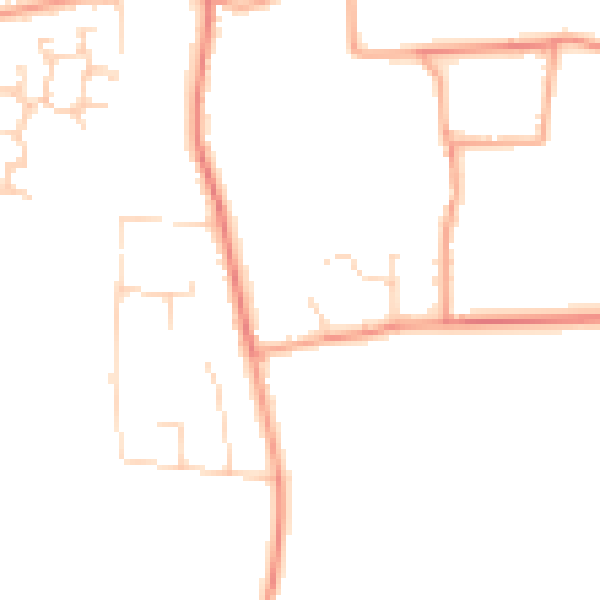 Daytime road noise heatmap for PE33 0HP