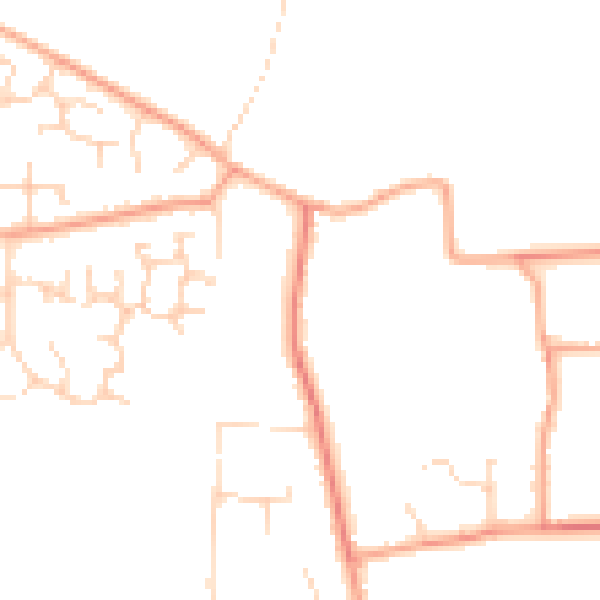 Daytime road noise heatmap for PE33 0HS