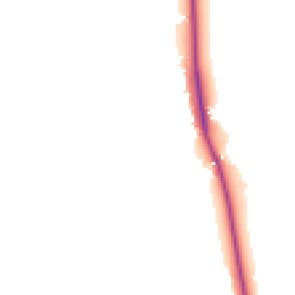 Night-time road noise heatmap for PE33 0LA
