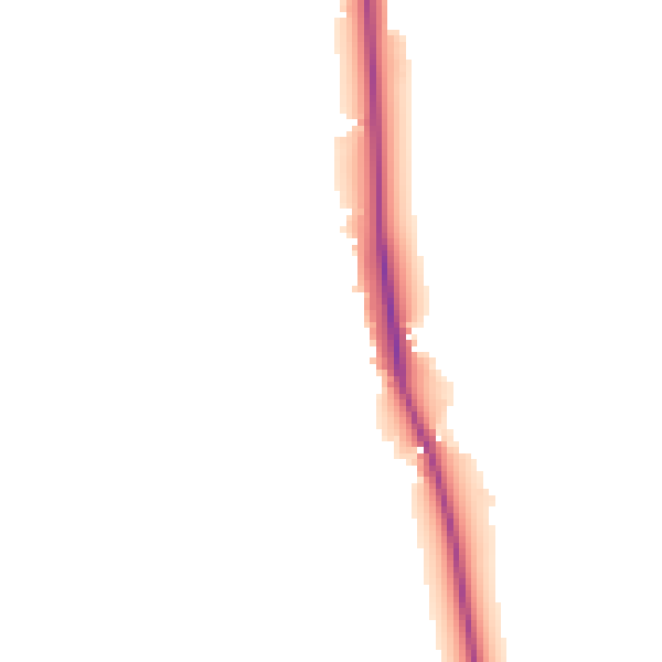 Night-time road noise heatmap for PE33 0LE