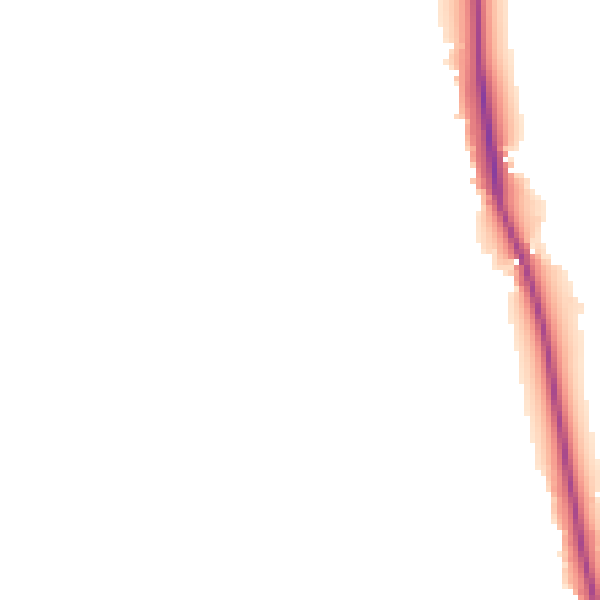 Night-time road noise heatmap for PE33 0NJ