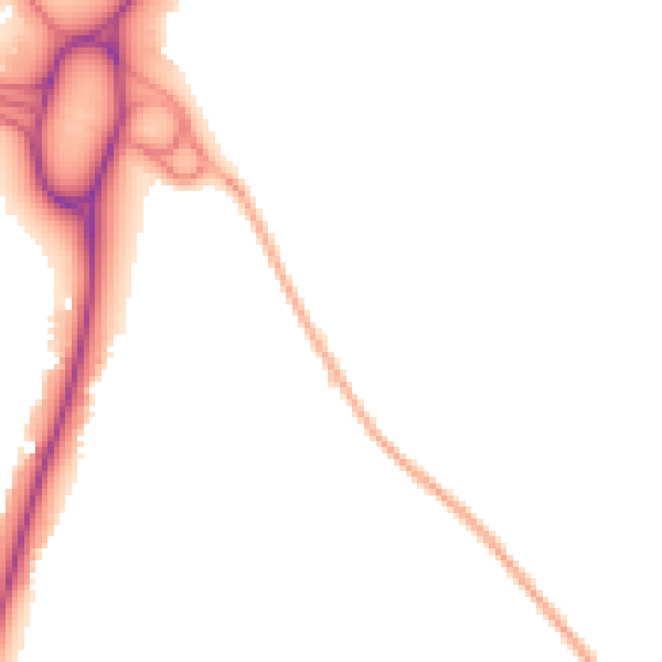 Night-time road noise heatmap for PE33 0QP