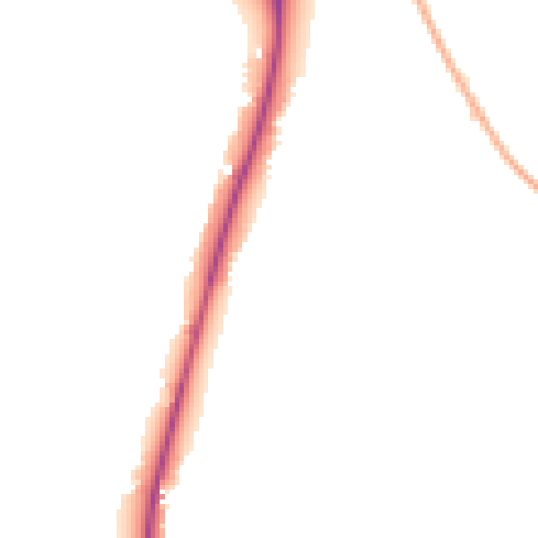 Night-time road noise heatmap for PE33 0TH