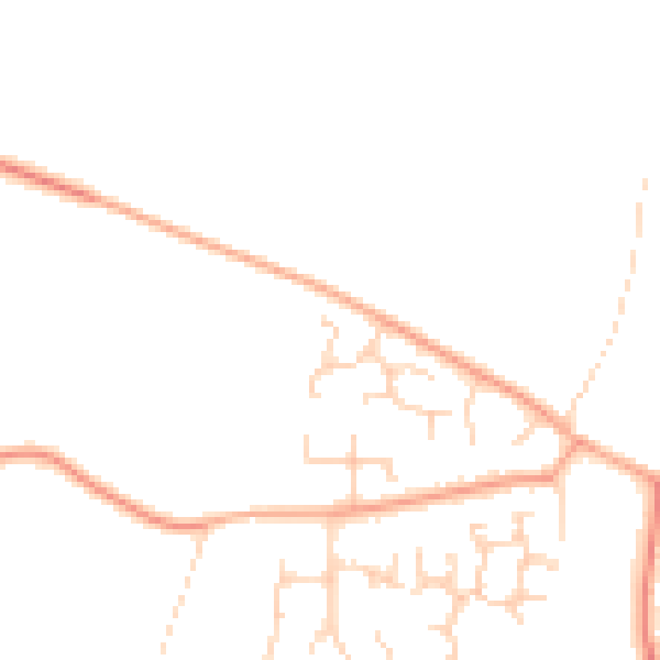 Daytime road noise heatmap for PE33 0TN
