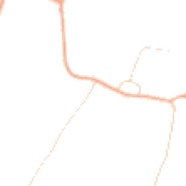 Daytime road noise heatmap for PE33 9AJ