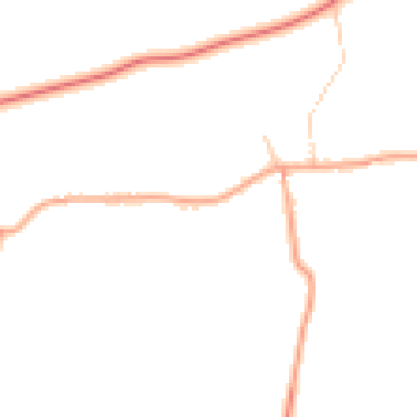 Daytime road noise heatmap for PE33 9BT