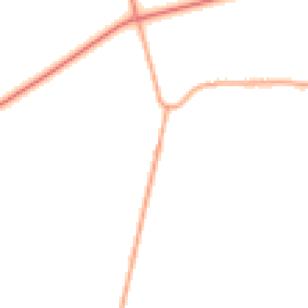 Daytime road noise heatmap for PE33 9BW