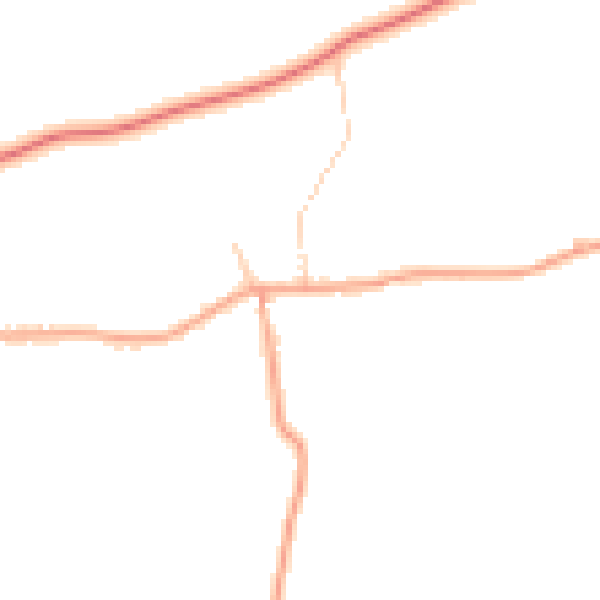 Daytime road noise heatmap for PE33 9BZ