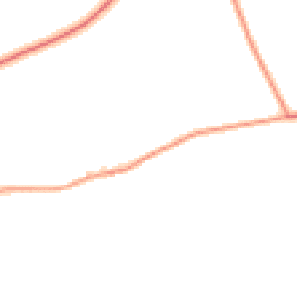 Daytime road noise heatmap for PE33 9DB