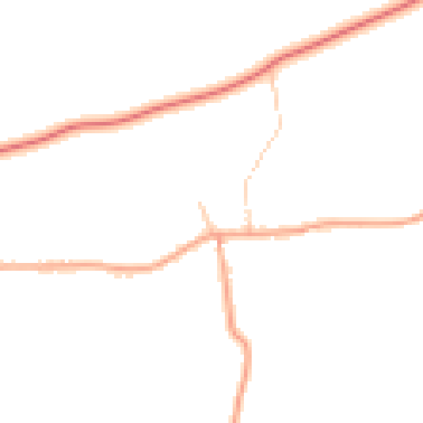 Daytime road noise heatmap for PE33 9DE