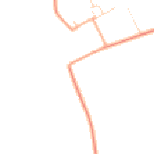 Daytime road noise heatmap for PE33 9DN