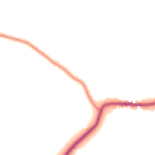 Daytime road noise heatmap for PE33 9HE
