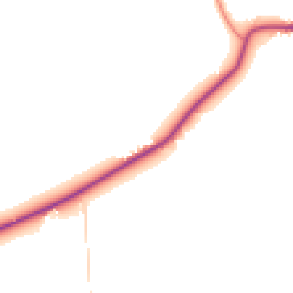 Daytime road noise heatmap for PE33 9HF
