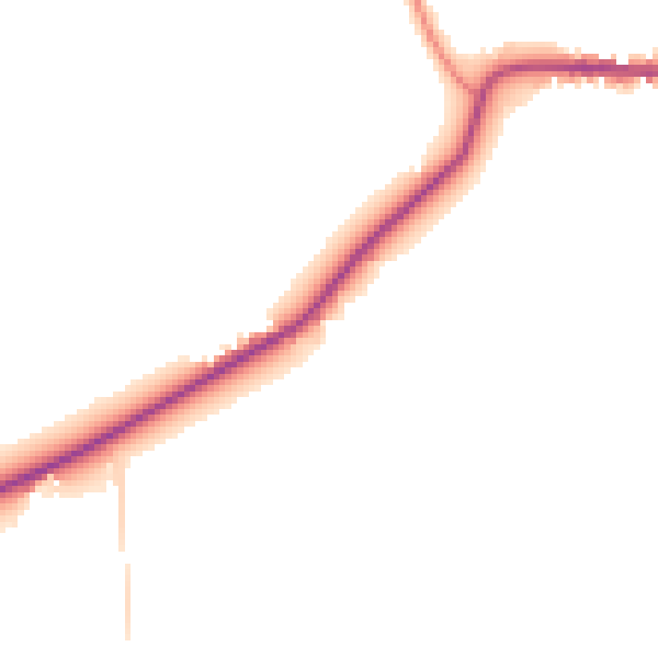 Daytime road noise heatmap for PE33 9HG