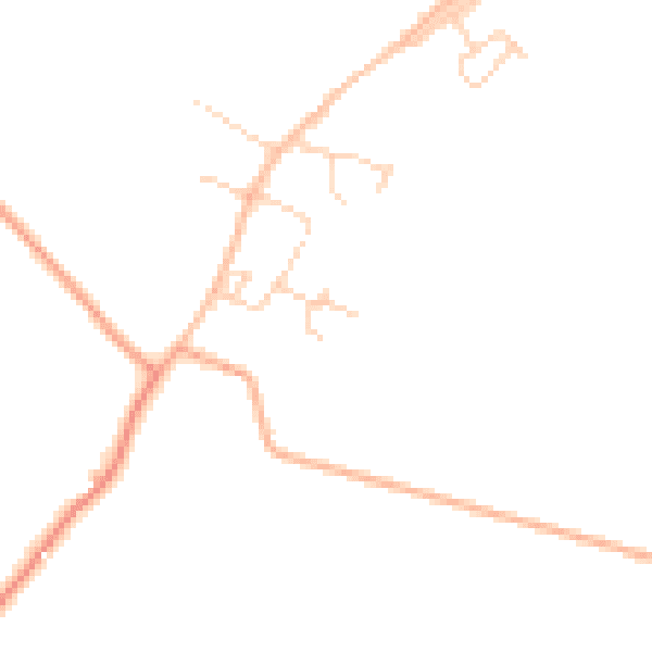 Daytime road noise heatmap for PE33 9HN