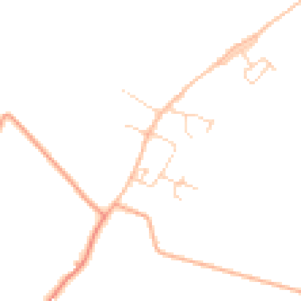 Daytime road noise heatmap for PE33 9HP