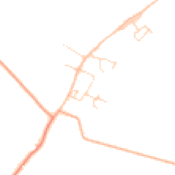Daytime road noise heatmap for PE33 9JA