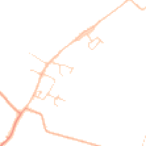 Daytime road noise heatmap for PE33 9JE