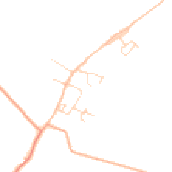 Daytime road noise heatmap for PE33 9JF
