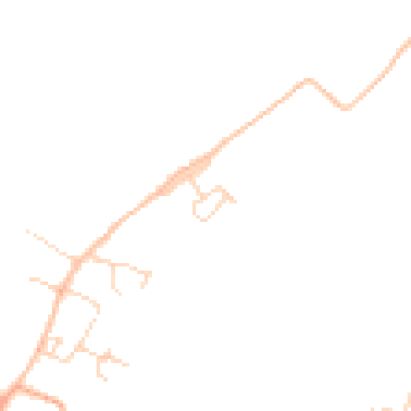 Daytime road noise heatmap for PE33 9JJ