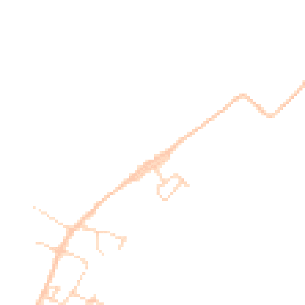 Daytime road noise heatmap for PE33 9JQ