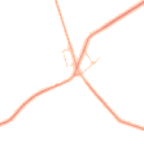 Daytime road noise heatmap for PE33 9PS